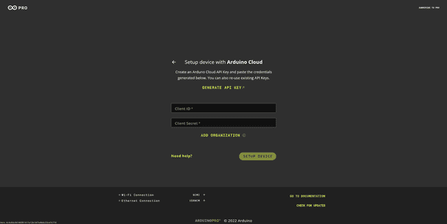 Out-of-the-box Arduino Cloud API Keys Out-of-the-box Arduino Cloud API Keys