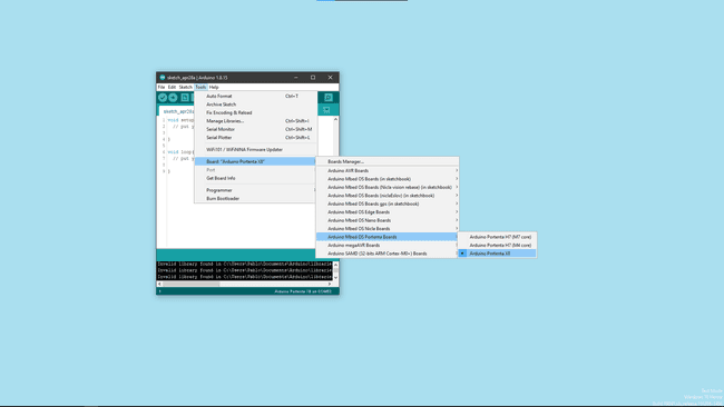 IDE Board Selector IDE Board Selector