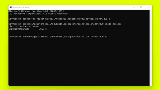 Connection with ADB Connection with ADB